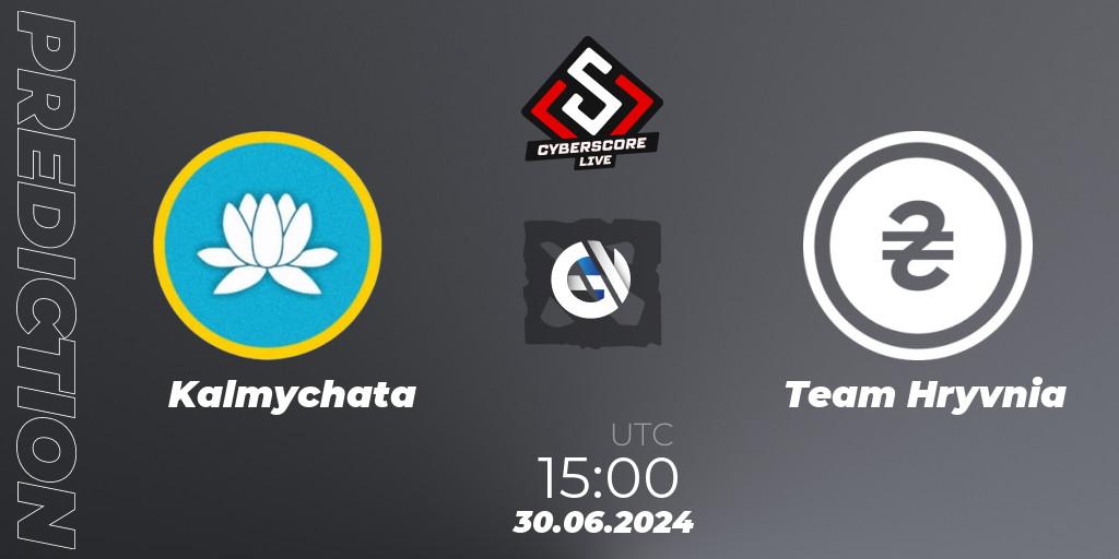 Prognose für das Spiel Kalmychata VS Team Hryvnia. 30.06.2024 at 15:00. Dota 2 - CyberScore Cup