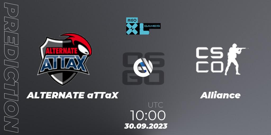 Prognose für das Spiel ALTERNATE aTTaX VS Alliance. 30.09.2023 at 10:00. Counter-Strike (CS2) - XL Games 2023