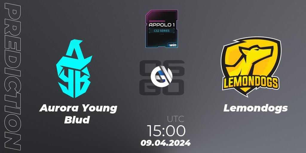 Prognose für das Spiel Aurora Young Blud VS Lemondogs. 09.04.24. CS2 (CS:GO) - Appolo1 Series: Phase 1