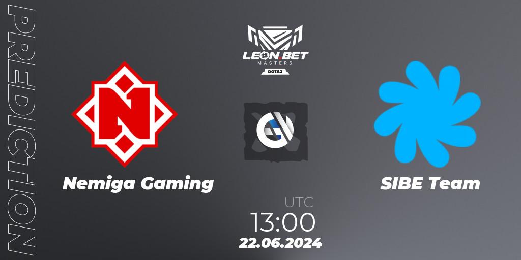 Prognose für das Spiel Nemiga Gaming VS SIBE Team. 22.06.2024 at 13:30. Dota 2 - Leon Masters #1