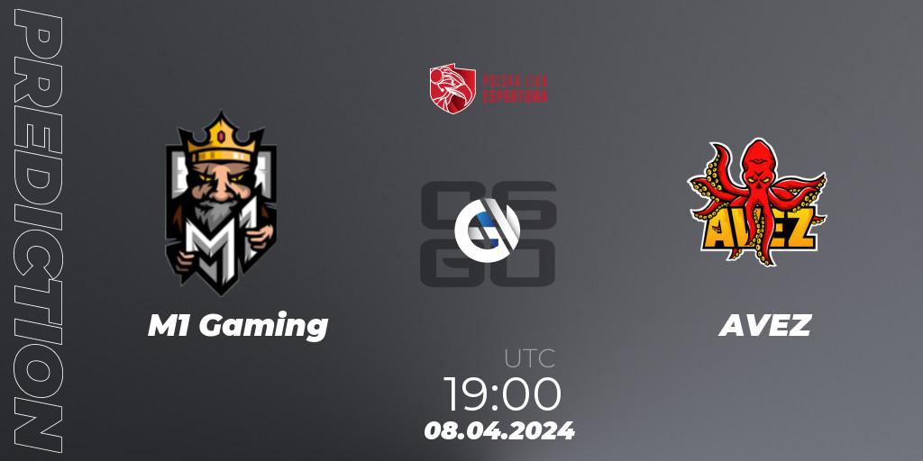 Prognose für das Spiel M1 Gaming VS AVEZ. 15.04.24. CS2 (CS:GO) - Polska Liga Esportowa 2024: Split #1
