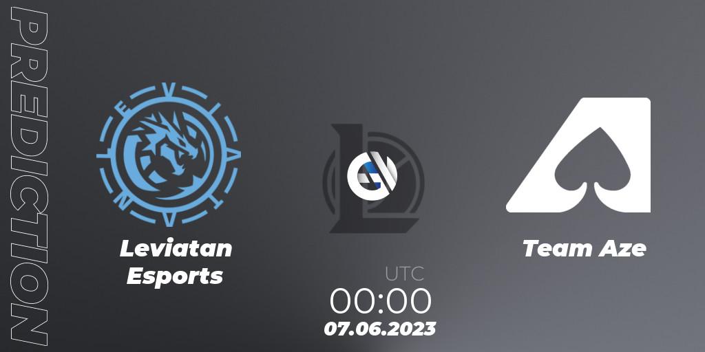 Prognose für das Spiel Leviatan Esports VS Team Aze. 07.06.23. LoL - LLA Closing 2023 - Group Stage