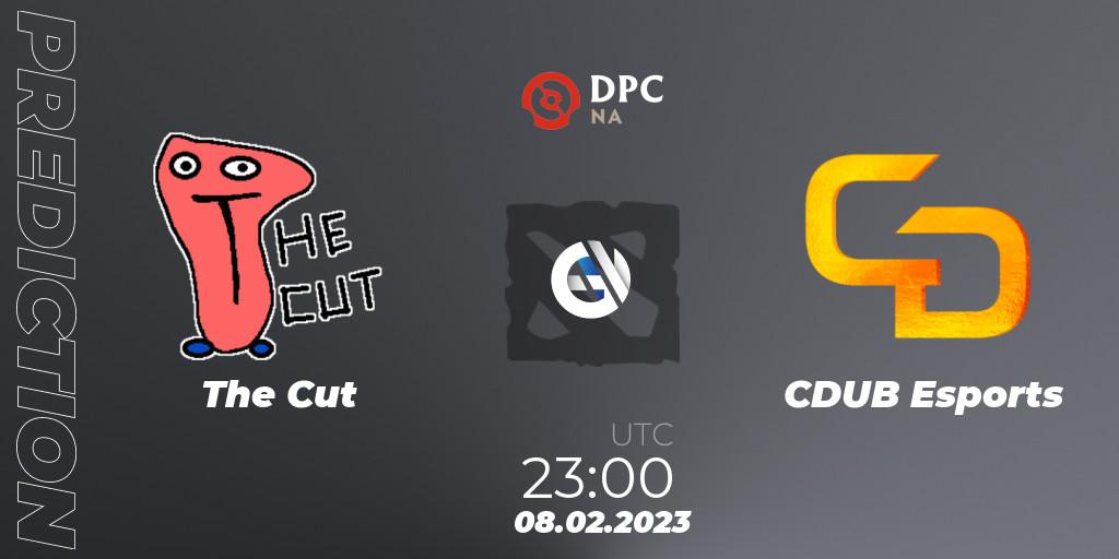 Prognose für das Spiel The Cut VS CDUB Esports. 08.02.23. Dota 2 - DPC 2022/2023 Winter Tour 1: NA Division II (Lower)