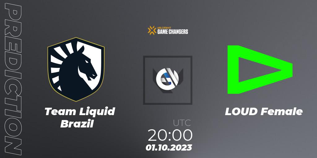 Prognose für das Spiel Team Liquid Brazil VS LOUD Female. 01.10.23. VALORANT - VCT 2023: Game Changers Brazil Series 2