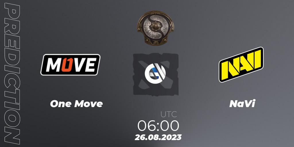 Prognose für das Spiel One Move VS NaVi. 26.08.23. Dota 2 - The International 2023 - Eastern Europe Qualifier
