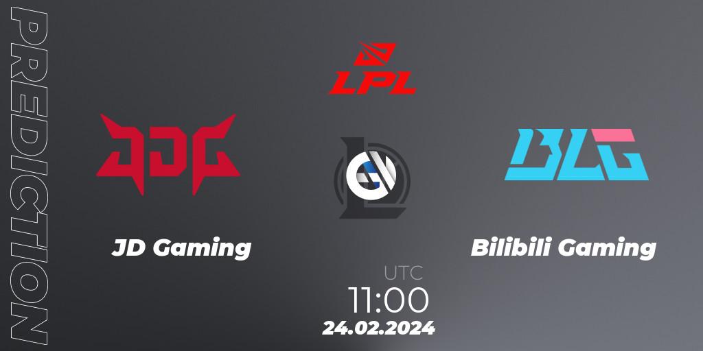 Prognose für das Spiel JD Gaming VS Bilibili Gaming. 24.02.24. LoL - LPL Spring 2024 - Group Stage