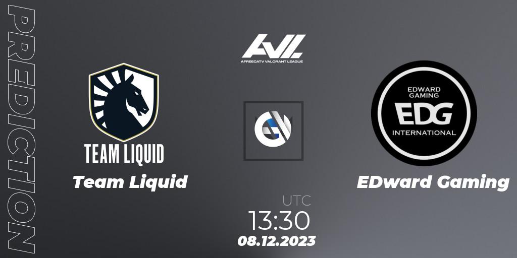 Prognose für das Spiel Team Liquid VS EDward Gaming. 08.12.23. VALORANT - AfreecaTV VALORANT LEAGUE