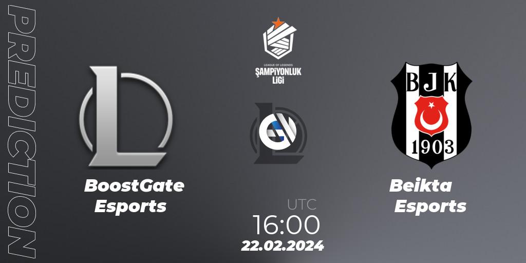 Prognose für das Spiel BoostGate Esports VS Beşiktaş Esports. 22.02.24. LoL - TCL Winter 2024
