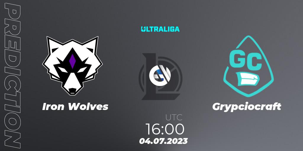 Prognose für das Spiel Iron Wolves VS Grypciocraft. 04.07.23. LoL - Ultraliga Season 10 2023 Regular Season