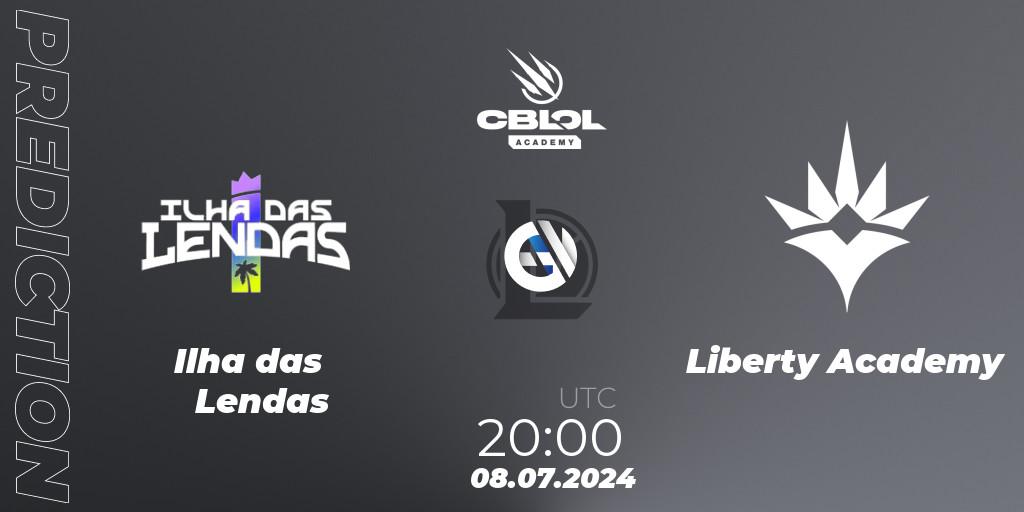 Prognose für das Spiel Ilha das Lendas VS Liberty Academy. 09.07.2024 at 20:00. LoL - CBLOL Academy 2024