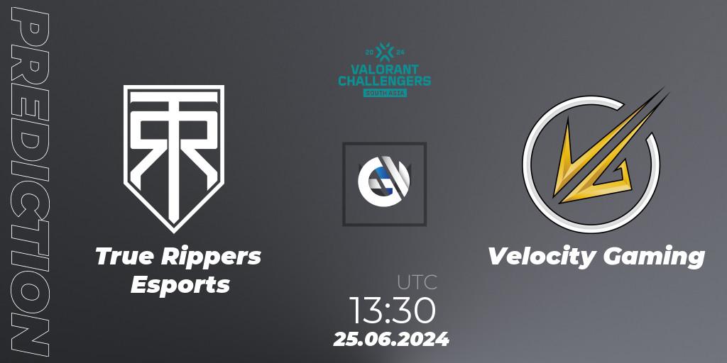 Prognose für das Spiel True Rippers Esports VS Velocity Gaming. 25.06.2024 at 13:30. VALORANT - VALORANT Challengers 2024: South Asia - Split 2