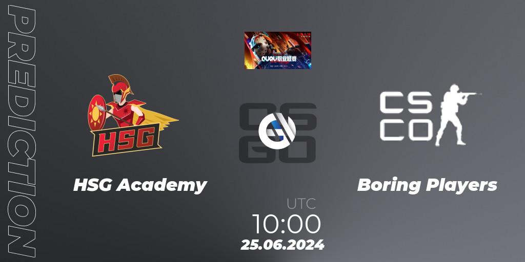 Prognose für das Spiel HSG Academy VS Boring Players. 25.06.2024 at 10:00. Counter-Strike (CS2) - QU Pro League
