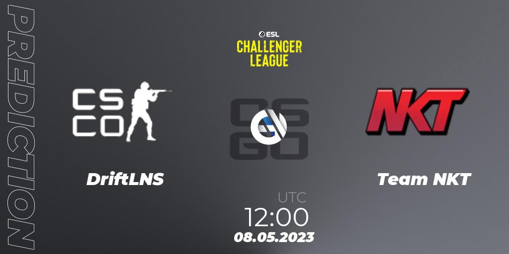 Prognose für das Spiel DriftLNS VS Team NKT. 08.05.2023 at 12:00. Counter-Strike (CS2) - ESL Challenger League Season 45: Asia-Pacific