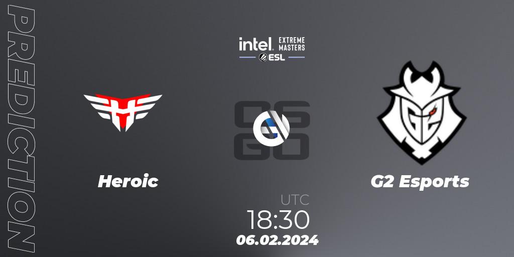 Prognose für das Spiel Heroic VS G2 Esports. 06.02.24. CS2 (CS:GO) - IEM Katowice 2024
