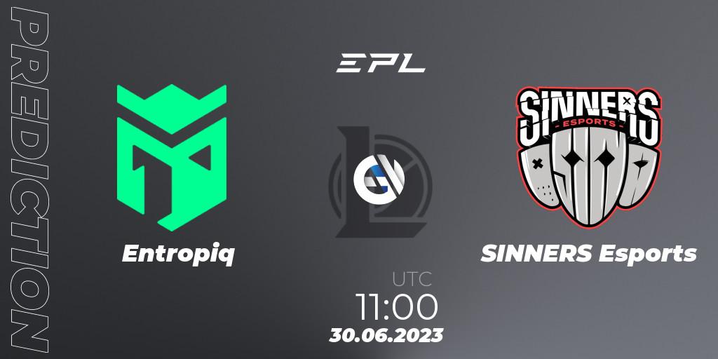 Prognose für das Spiel Entropiq VS SINNERS Esports. 30.06.2023 at 11:00. LoL - EPL Season 1