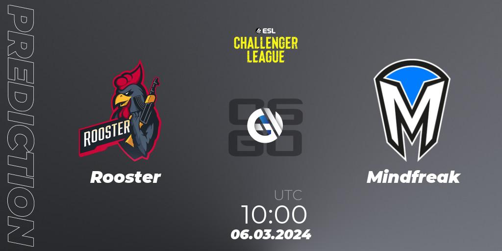 Prognose für das Spiel Rooster VS Mindfreak. 06.03.24. CS2 (CS:GO) - ESL Challenger League Season 47: Oceania