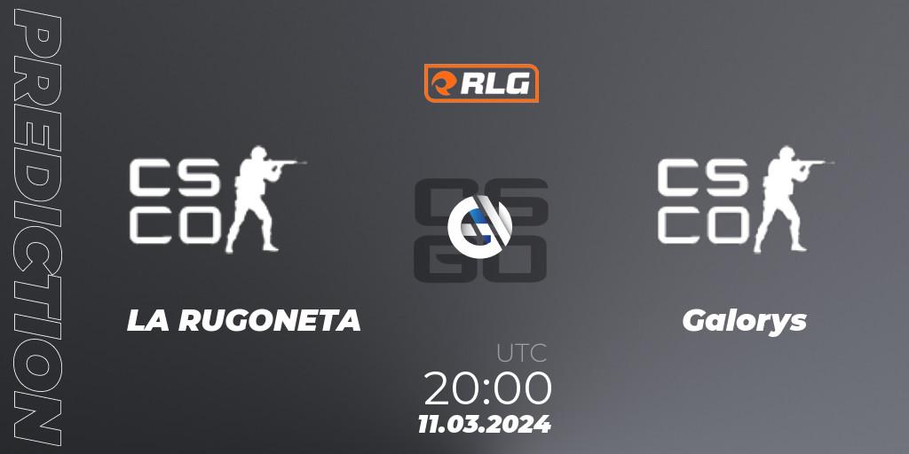 Prognose für das Spiel LA RUGONETA VS Galorys. 11.03.24. CS2 (CS:GO) - RES Latin American Series #2