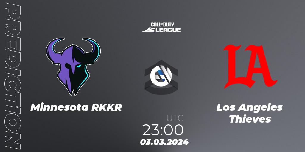 Prognose für das Spiel Minnesota RØKKR VS Los Angeles Thieves. 03.03.2024 at 23:00. Call of Duty - Call of Duty League 2024: Stage 2 Major Qualifiers