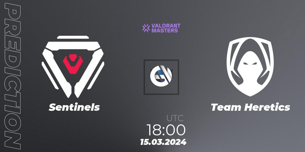 Prognose für das Spiel Sentinels VS Team Heretics. 15.03.24. VALORANT - VCT 2024: Masters Madrid