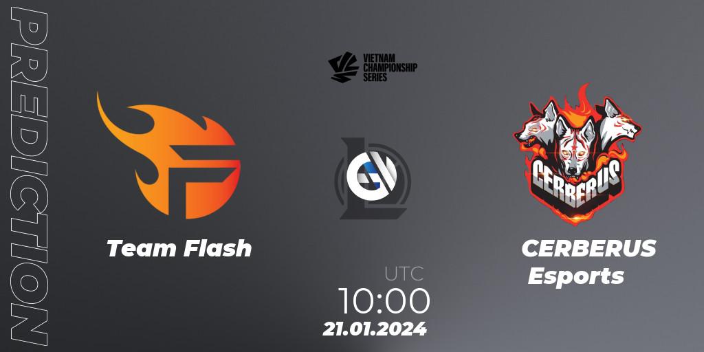 Prognose für das Spiel Team Flash VS CERBERUS Esports. 21.01.24. LoL - VCS Dawn 2024 - Group Stage