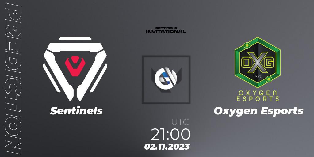 Prognose für das Spiel Sentinels VS Oxygen Esports. 02.11.23. VALORANT - Sentinels Invitational