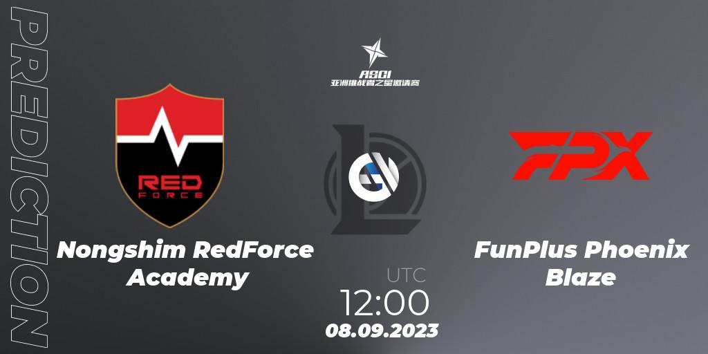 Prognose für das Spiel Nongshim RedForce Academy VS FunPlus Phoenix Blaze. 08.09.23. LoL - Asia Star Challengers Invitational 2023