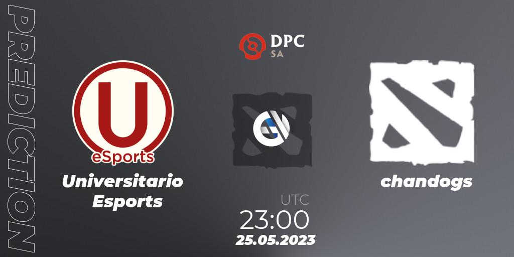 Prognose für das Spiel Universitario Esports VS chandogs. 25.05.2023 at 23:00. Dota 2 - DPC 2023 Tour 3: SA Closed Qualifier