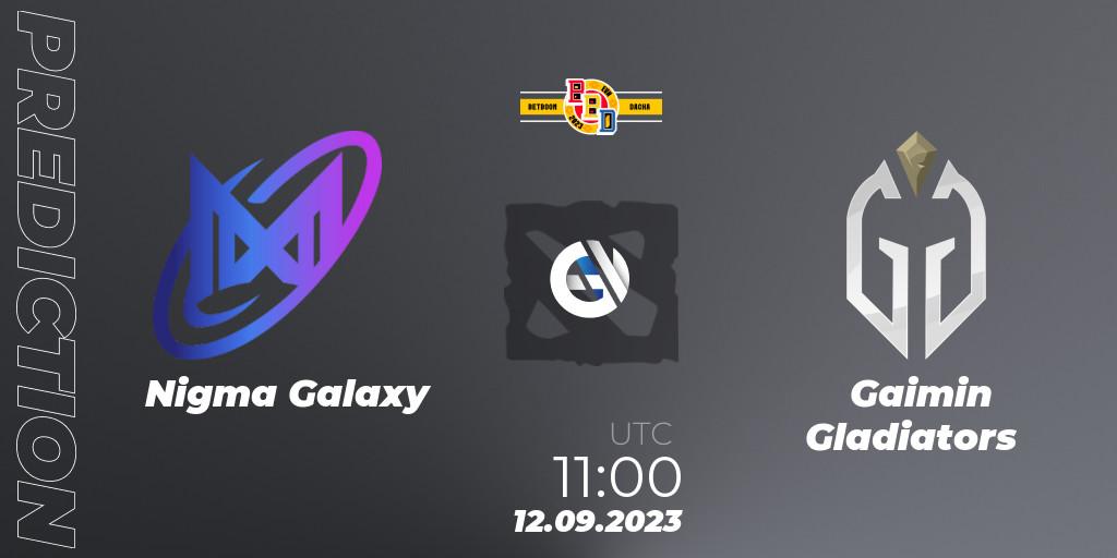 Prognose für das Spiel Nigma Galaxy VS Gaimin Gladiators. 12.09.23. Dota 2 - BetBoom Dacha
