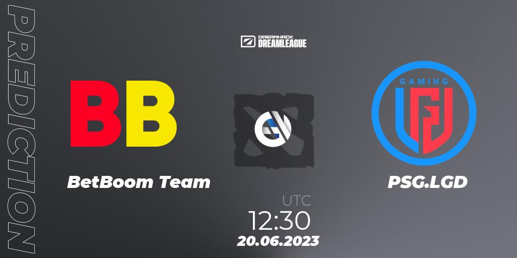 Prognose für das Spiel BetBoom Team VS PSG.LGD. 20.06.23. Dota 2 - DreamLeague Season 20 - Group Stage 2