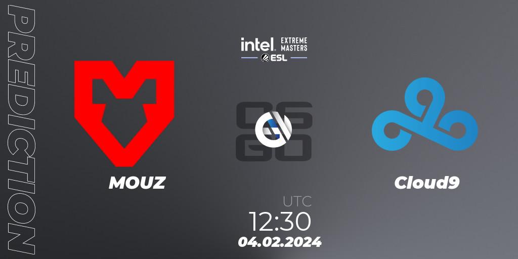 Prognose für das Spiel MOUZ VS Cloud9. 04.02.24. CS2 (CS:GO) - IEM Katowice 2024