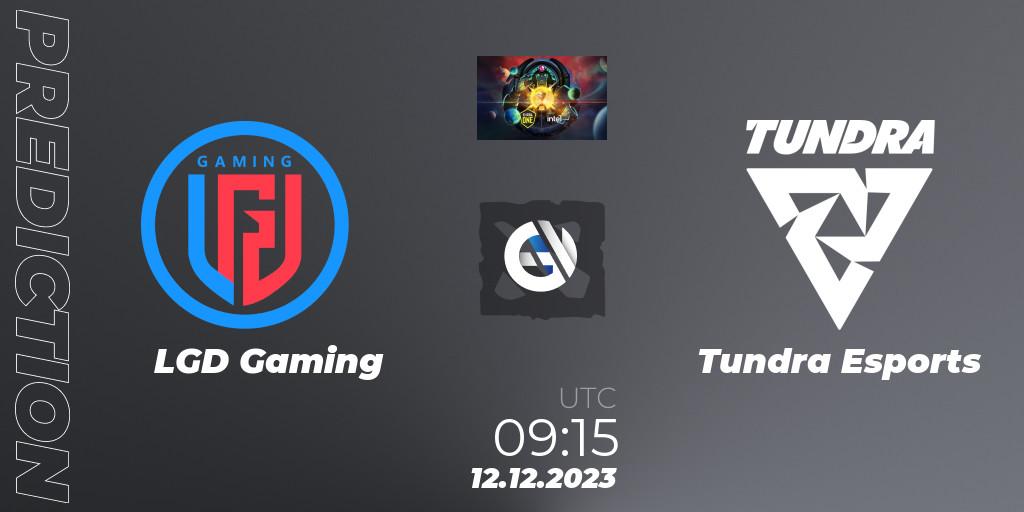 Prognose für das Spiel LGD Gaming VS Tundra Esports. 12.12.23. Dota 2 - ESL One - Kuala Lumpur 2023