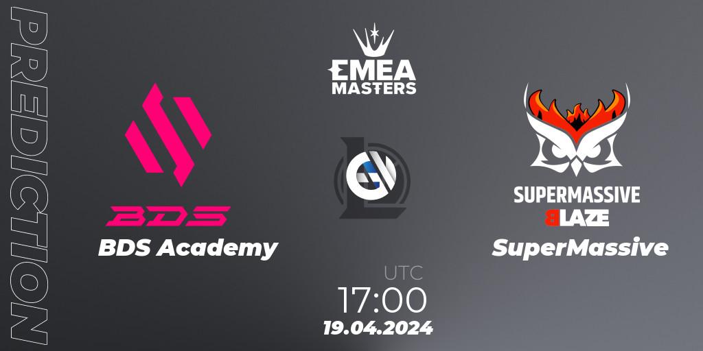Prognose für das Spiel BDS Academy VS SuperMassive. 19.04.24. LoL - EMEA Masters Spring 2024 - Group Stage