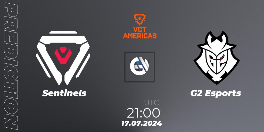 Prognose für das Spiel Sentinels VS G2 Esports. 15.07.2024 at 00:00. VALORANT - VALORANT Champions Tour 2024: Americas League - Stage 2 - Group Stage