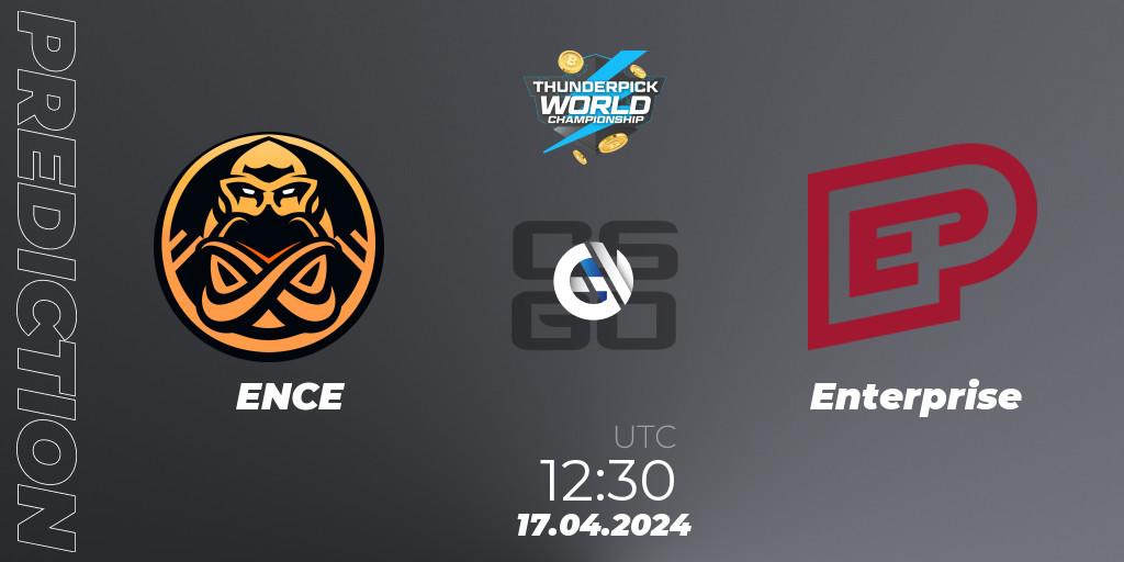 Prognose für das Spiel ENCE VS Enterprise. 17.04.24. CS2 (CS:GO) - Thunderpick World Championship 2024: European Series #1