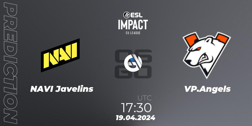 Prognose für das Spiel NAVI Javelins VS VP.Angels. 19.04.24. CS2 (CS:GO) - ESL Impact League Season 5: Europe