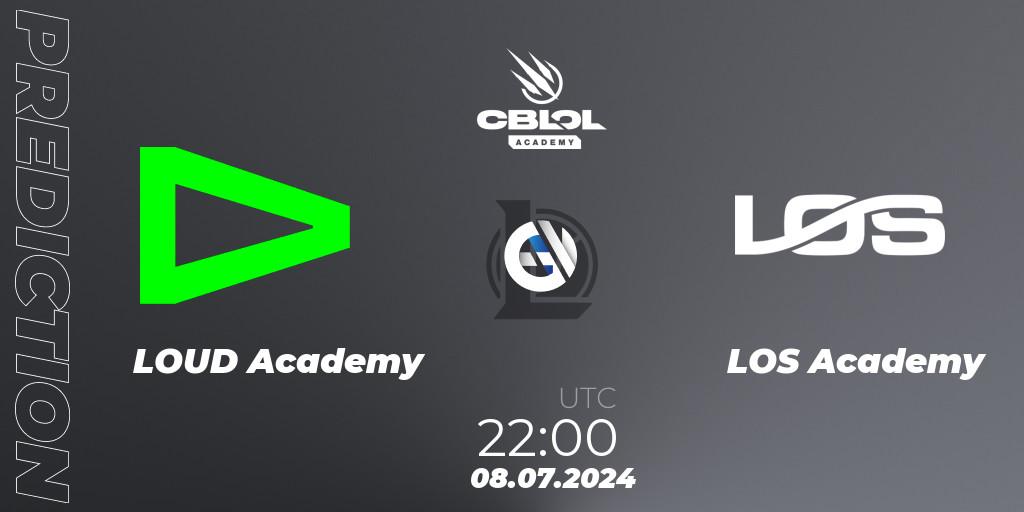 Prognose für das Spiel LOUD Academy VS LOS Academy. 09.07.2024 at 22:00. LoL - CBLOL Academy 2024