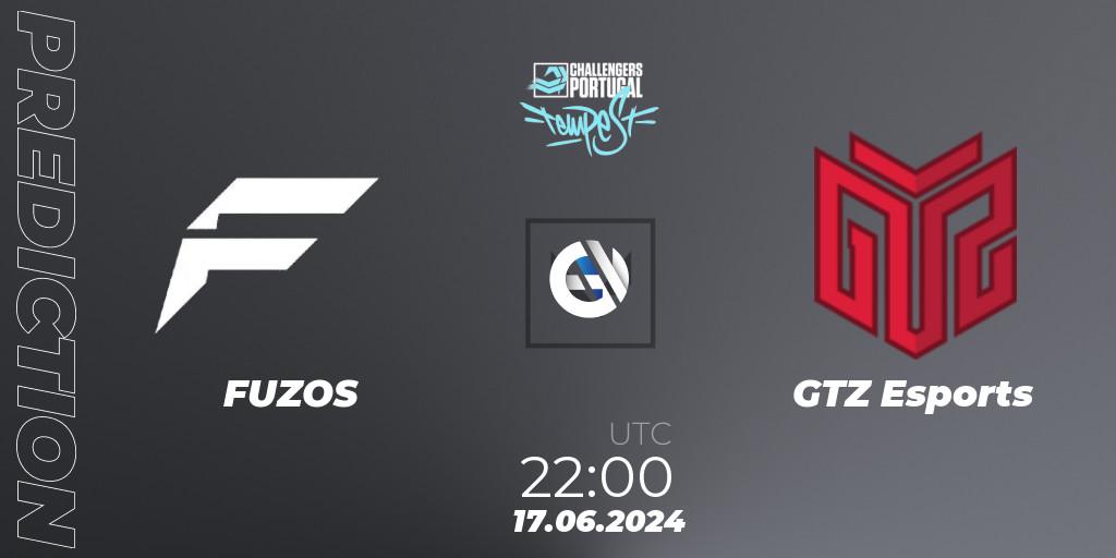 Prognose für das Spiel FUZOS VS GTZ Esports. 17.06.2024 at 21:00. VALORANT - VALORANT Challengers 2024 Portugal: Tempest Split 2