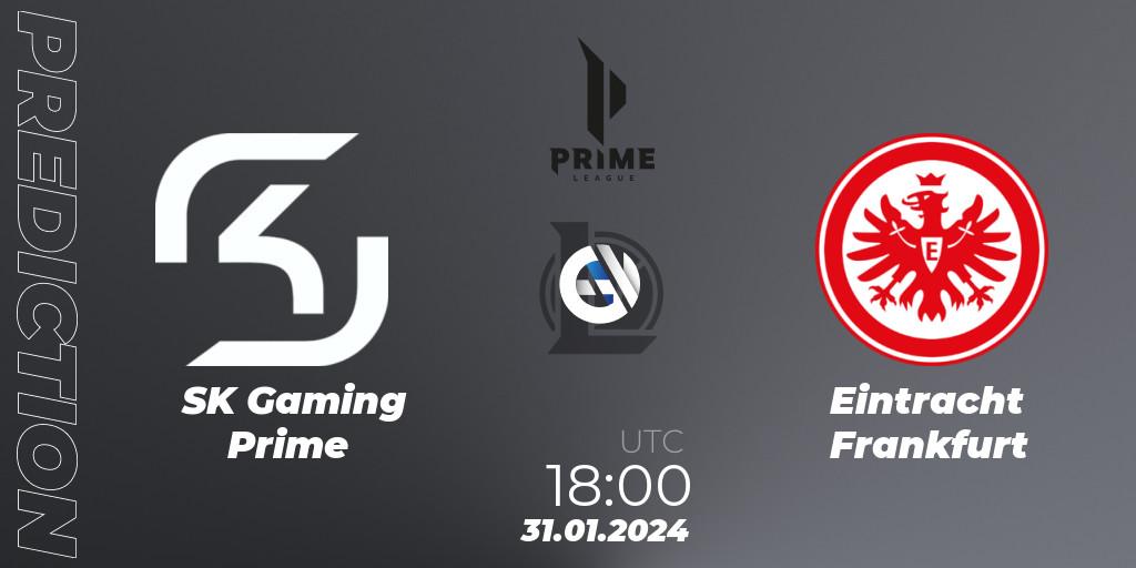 Prognose für das Spiel SK Gaming Prime VS Eintracht Frankfurt. 31.01.24. LoL - Prime League Spring 2024 - Group Stage