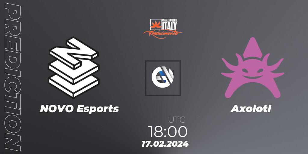 Prognose für das Spiel NOVO Esports VS Axolotl. 17.02.24. VALORANT - VALORANT Challengers 2024 Italy: Rinascimento Split 1