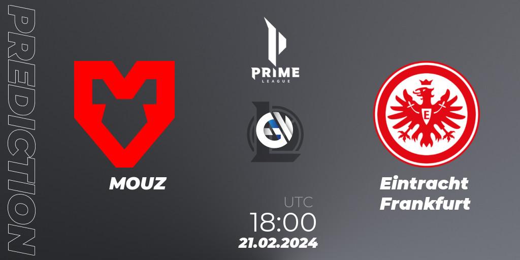 Prognose für das Spiel MOUZ VS Eintracht Frankfurt. 21.02.24. LoL - Prime League Spring 2024 - Group Stage