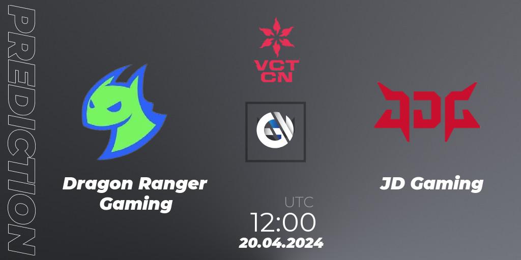 Prognose für das Spiel Dragon Ranger Gaming VS JD Gaming. 20.04.24. VALORANT - VALORANT Champions Tour China 2024: Stage 1 - Group Stage