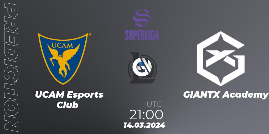 Prognose für das Spiel UCAM Esports Club VS GIANTX Academy. 14.03.24. LoL - Superliga Spring 2024 - Group Stage