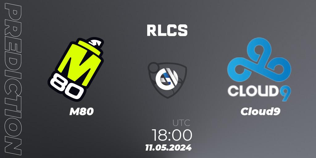 Prognose für das Spiel M80 VS Cloud9. 11.05.2024 at 18:00. Rocket League - RLCS 2024 - Major 2: NA Open Qualifier 5
