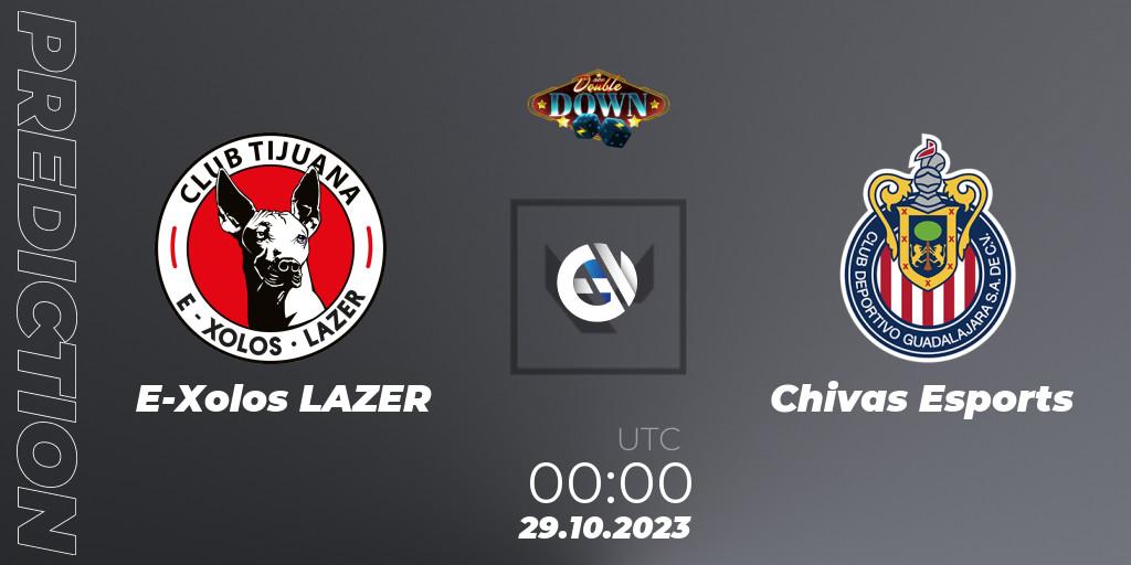 Prognose für das Spiel E-Xolos LAZER VS Chivas Esports. 29.10.23. VALORANT - ACE Double Down