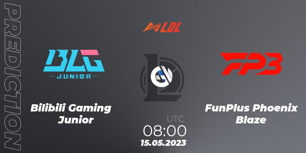 Prognose für das Spiel Bilibili Gaming Junior VS FunPlus Phoenix Blaze. 15.05.2023 at 08:00. LoL - LDL 2023 - Regular Season - Stage 2