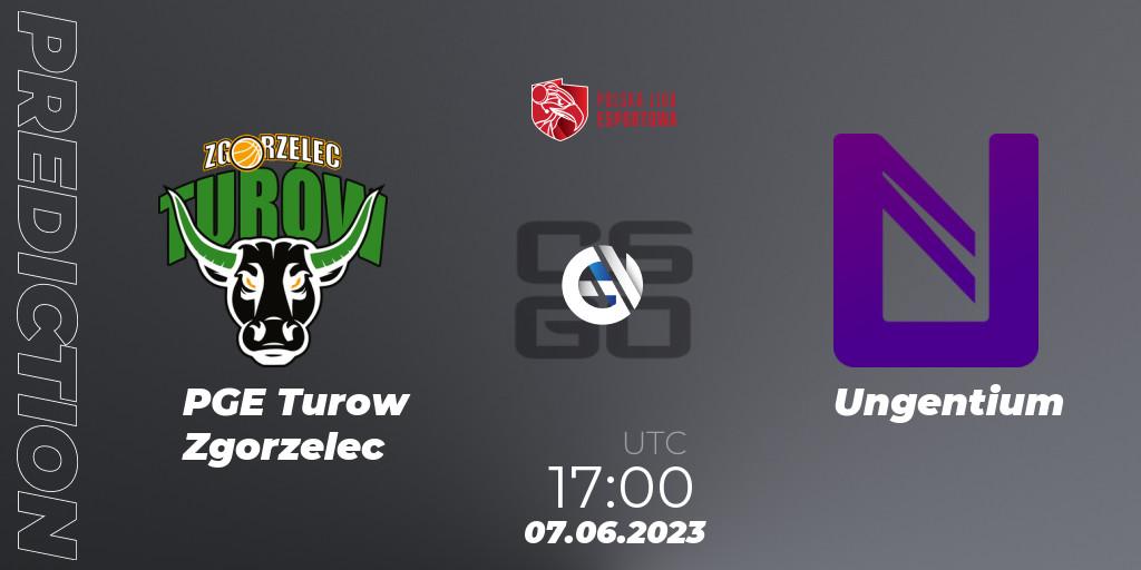 Prognose für das Spiel PGE Turow Zgorzelec VS Ungentium. 08.06.23. CS2 (CS:GO) - Polish Esports League 2023 Split 2