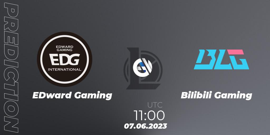 Prognose für das Spiel EDward Gaming VS Bilibili Gaming. 07.06.23. LoL - LPL Summer 2023 Regular Season