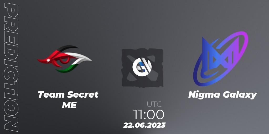 Prognose für das Spiel Team Secret ME VS Nigma Galaxy. 22.06.2023 at 11:00. Dota 2 - Riyadh Masters 2023 MENA Qualifier