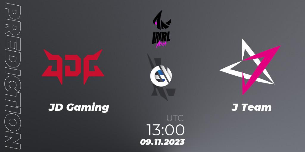 Prognose für das Spiel JD Gaming VS J Team. 09.11.2023 at 13:15. Wild Rift - WRL Asia 2023 - Season 2 - Regular Season
