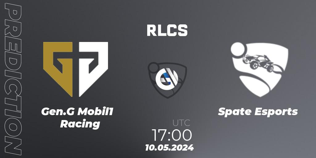 Prognose für das Spiel Gen.G Mobil1 Racing VS Spate Esports. 10.05.2024 at 17:00. Rocket League - RLCS 2024 - Major 2: NA Open Qualifier 5